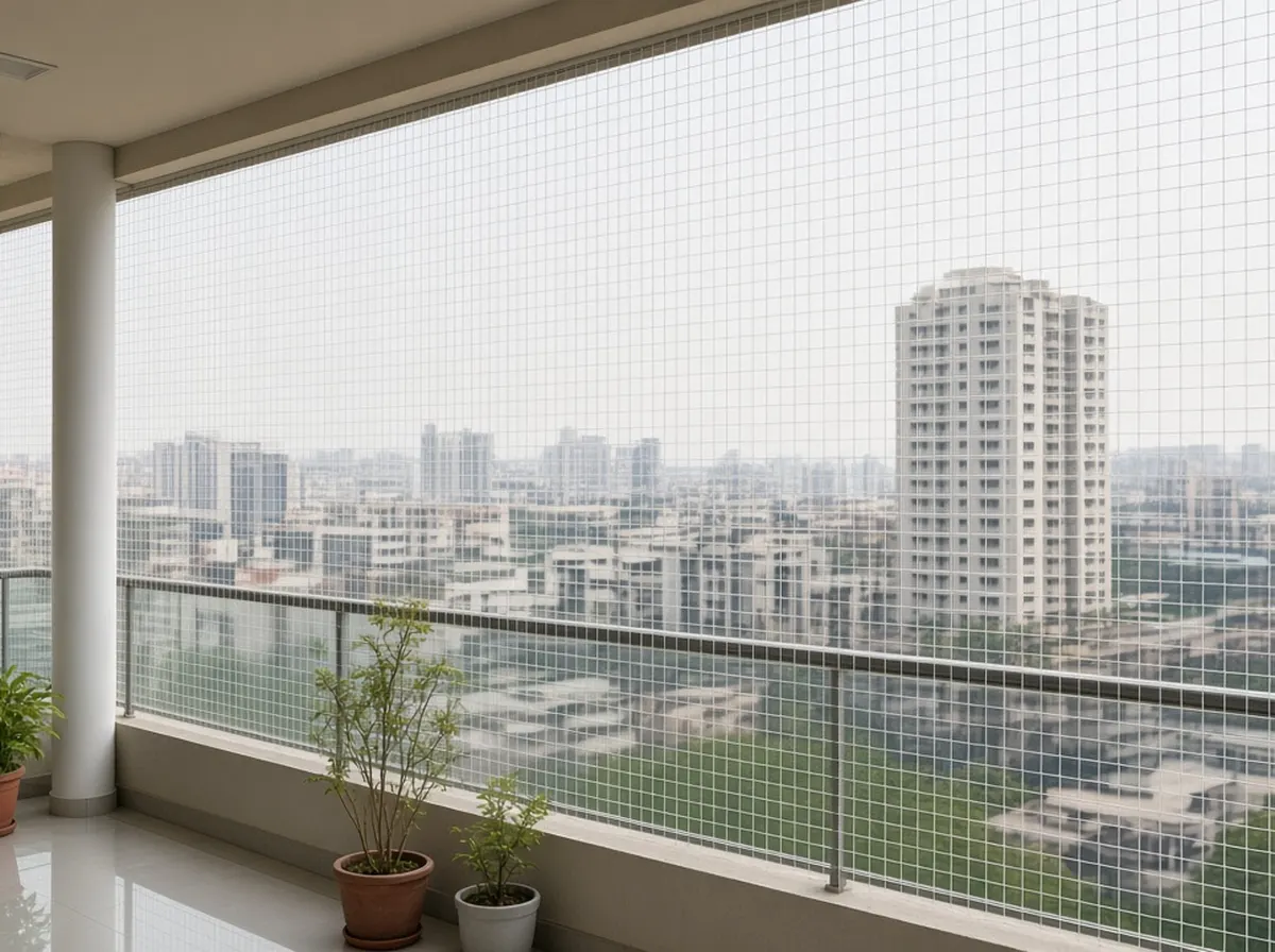 Balcony Safety Nets installation
